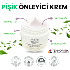 %100 Doğal Yenidoğan Bebek Şampuanı 200 ml ve Bebek Pişik Önleyici Krem 50 ml - 2'li Set